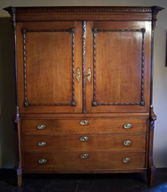 Antieke meubelen| antiek empire kabinet